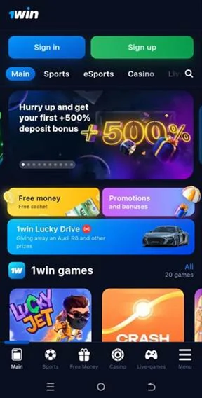 1win website