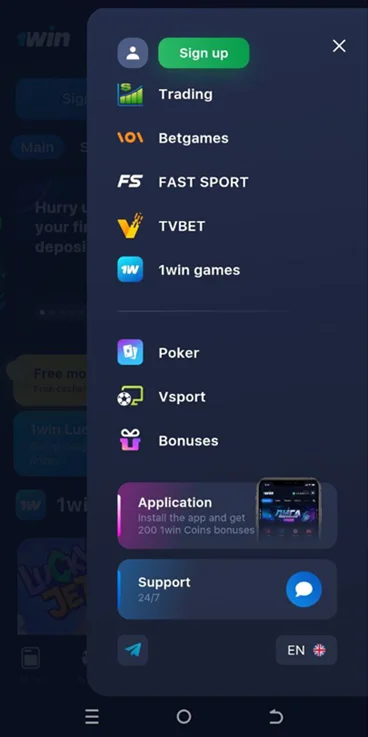 1win official website