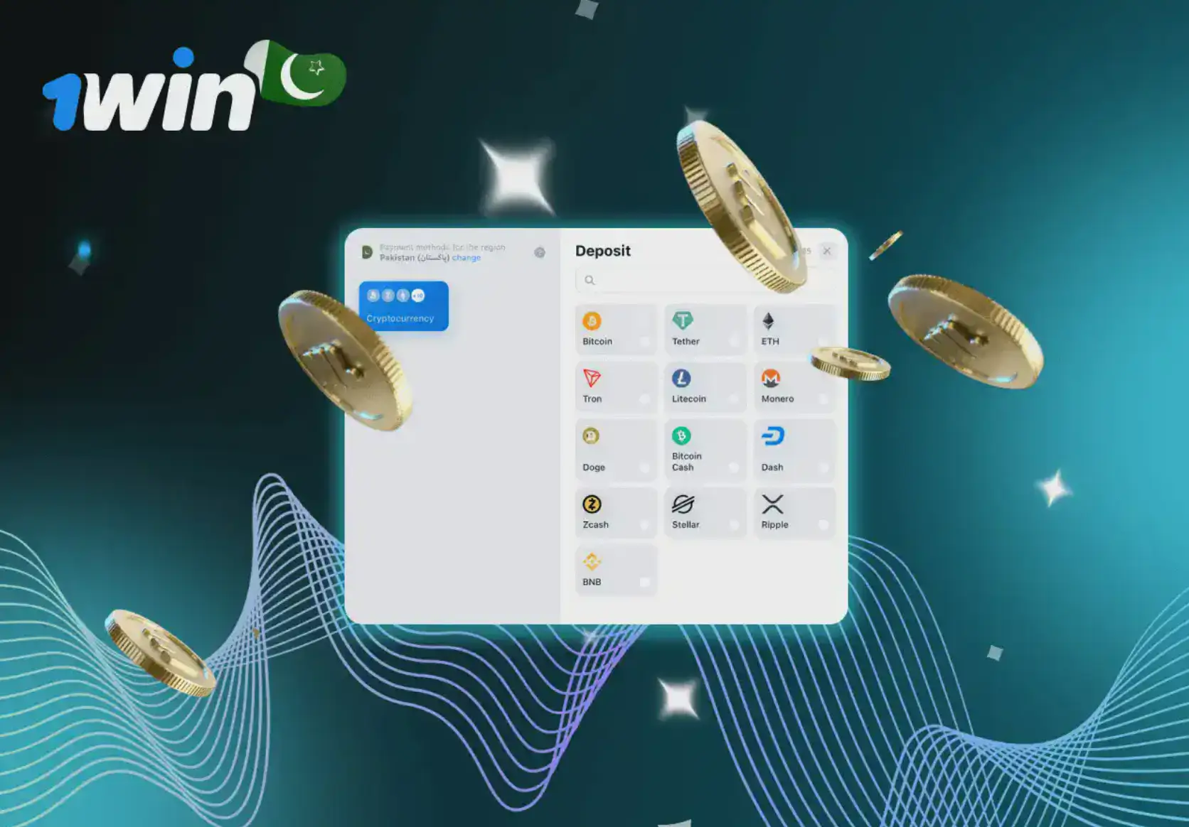 1win deposit options in Pakistan
