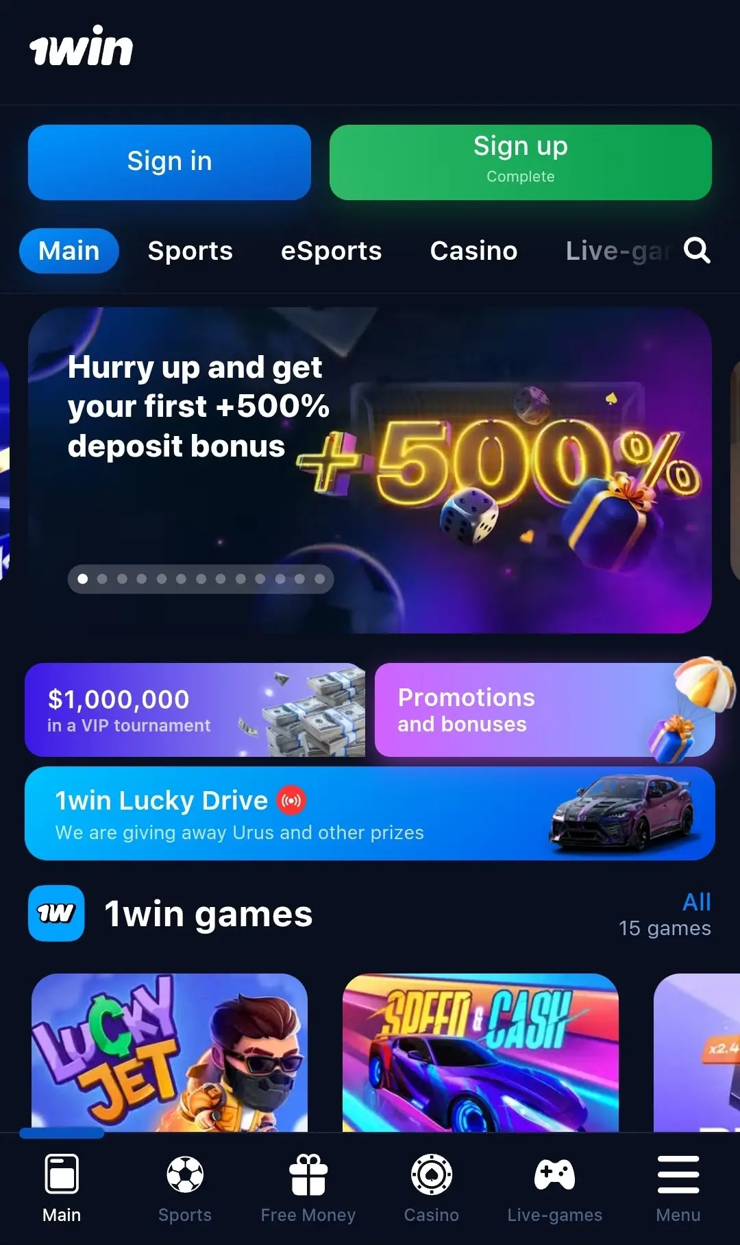 1win mobile app in Pakistan