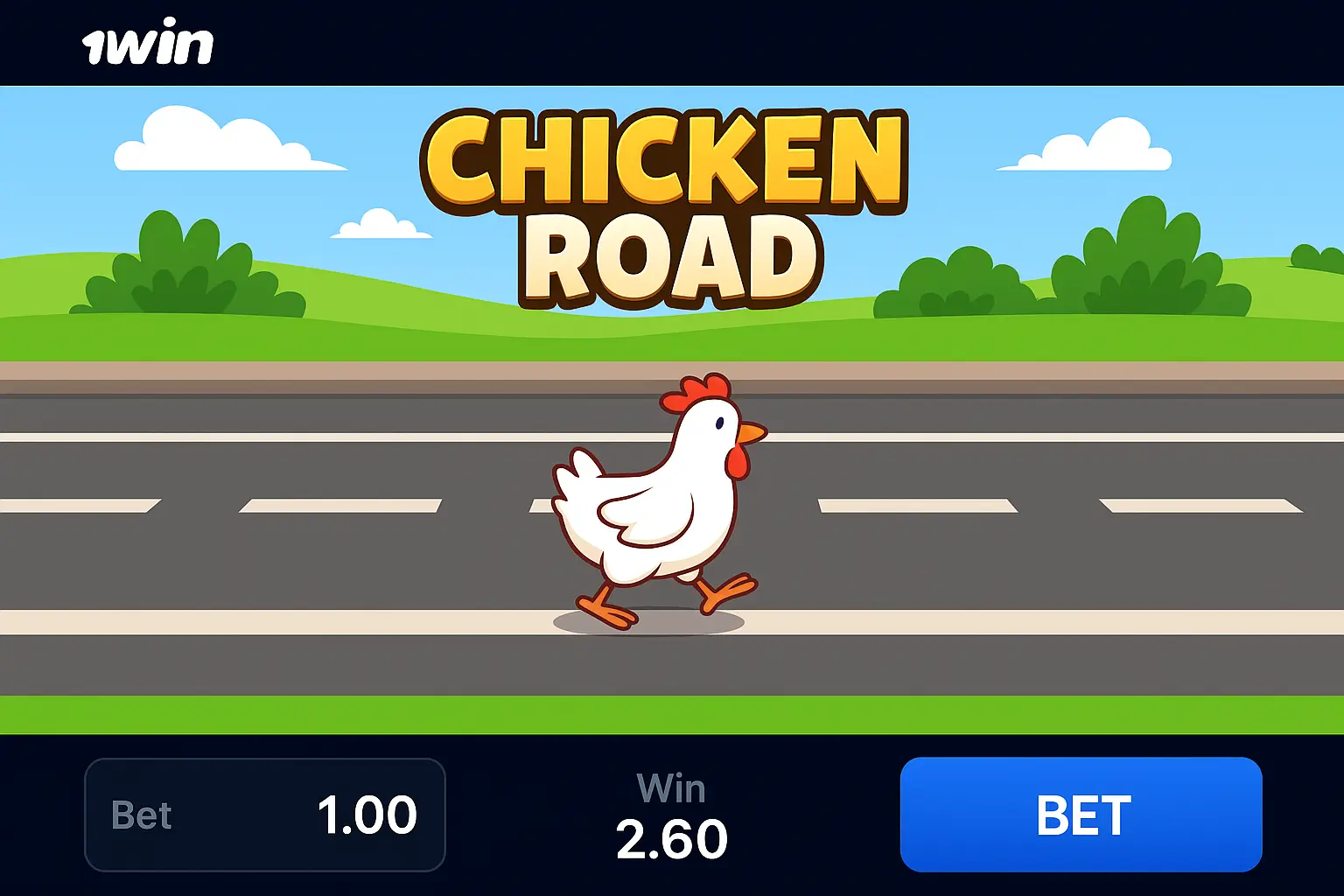 1win Chicken Road game