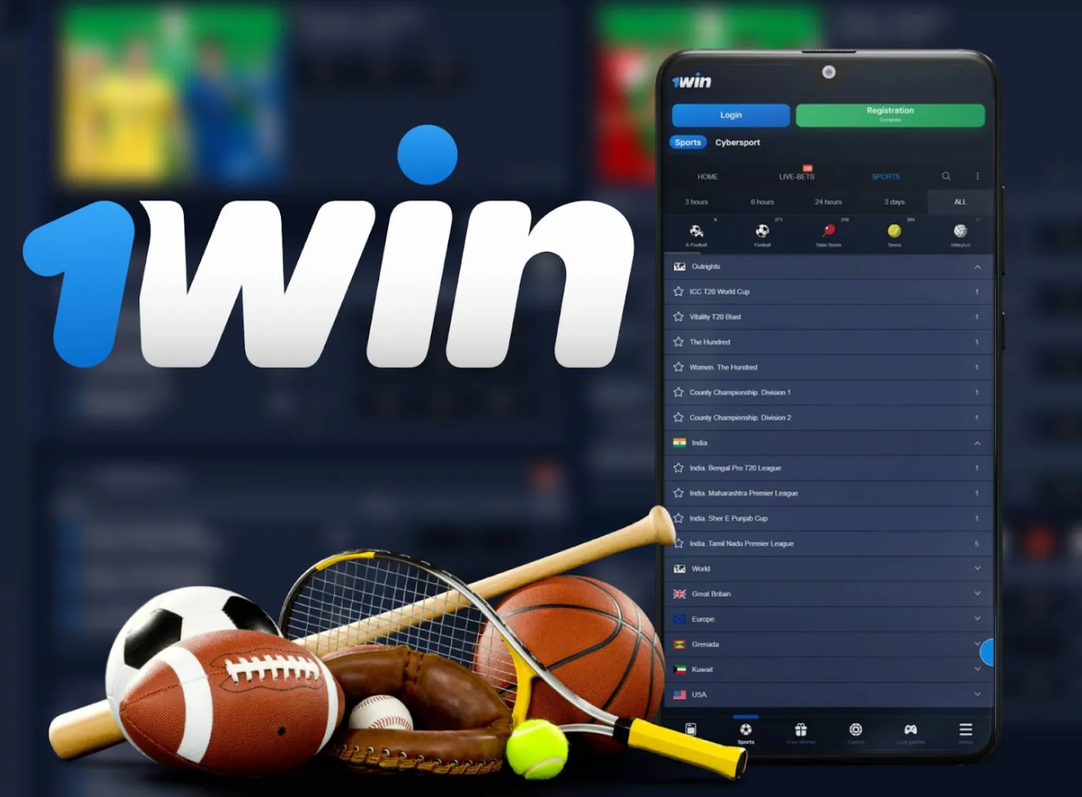 1win Mobile App to Bet on Cricket