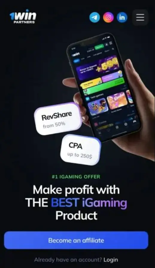 1win Partner App: Affiliate Features in Your Pocket