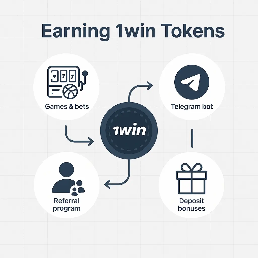Earning 1win Tokens